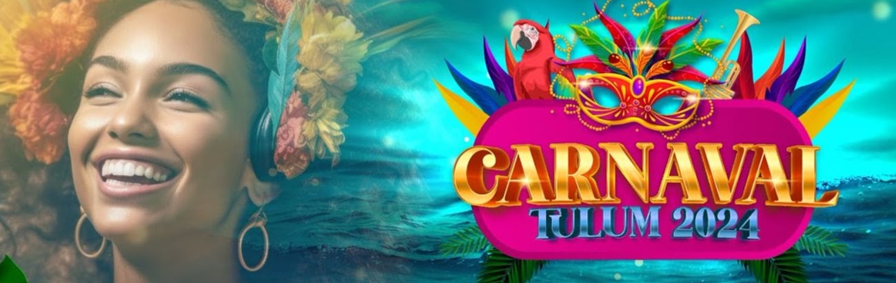 Affiche officielle du Carnaval de Tulum 2024